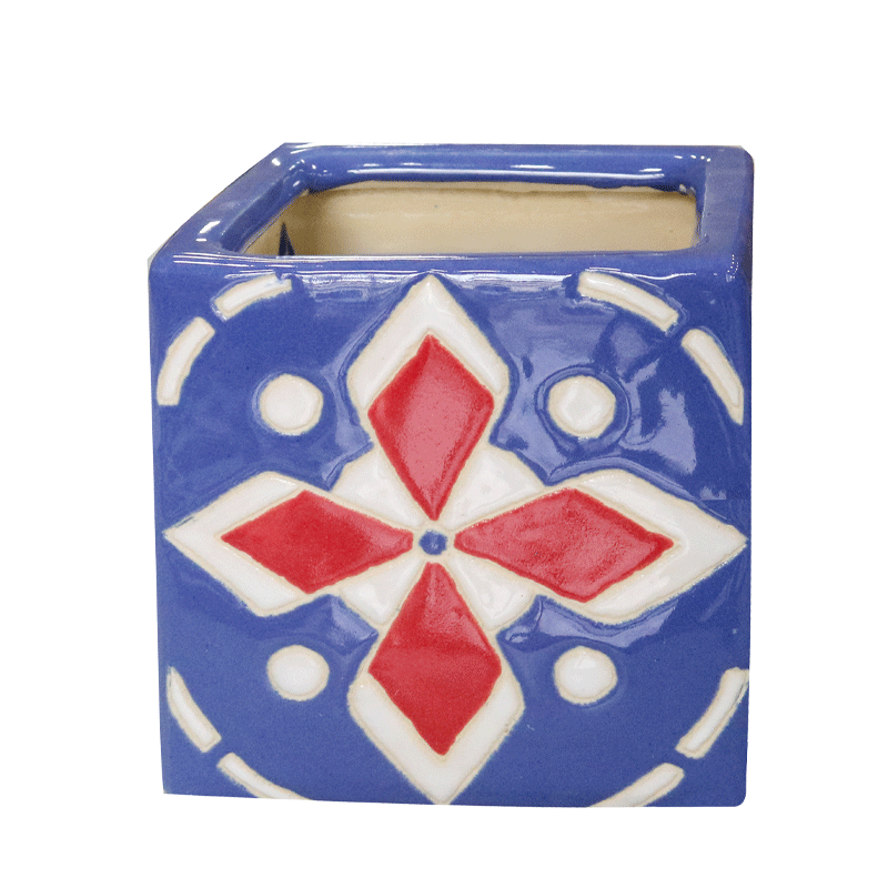 Brown clay ceramic pot