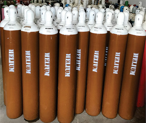 Helium gas