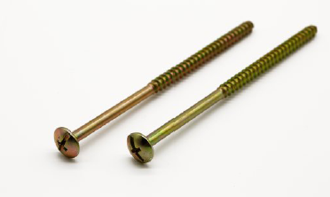 Flat head plastic screw
