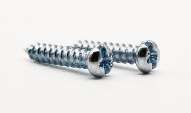 Slotted head plastic screw