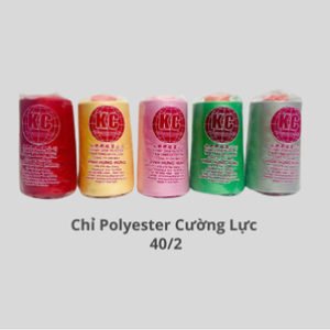 High-strength polyester thread 40/2