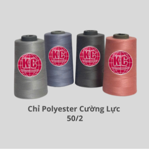High-strength polyester thread 50/2