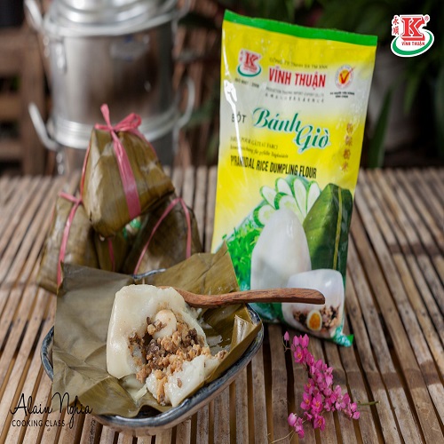 Pyramidal rice dumpling flour