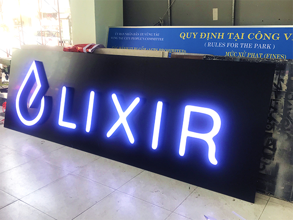 Acrylic glass sign board