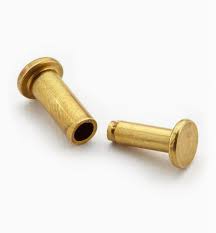 Brass rivets