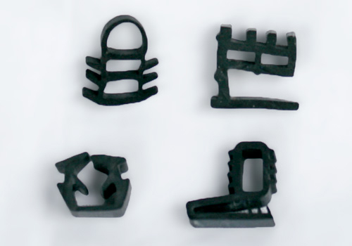 Rubber gaskets for construction glass