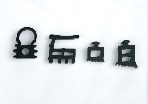 Rubber gaskets for construction glass