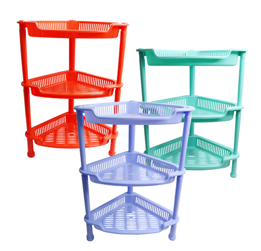 Large 3-tier corner shelf