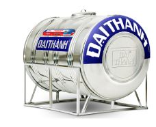 Horizontal stainless steel water tank