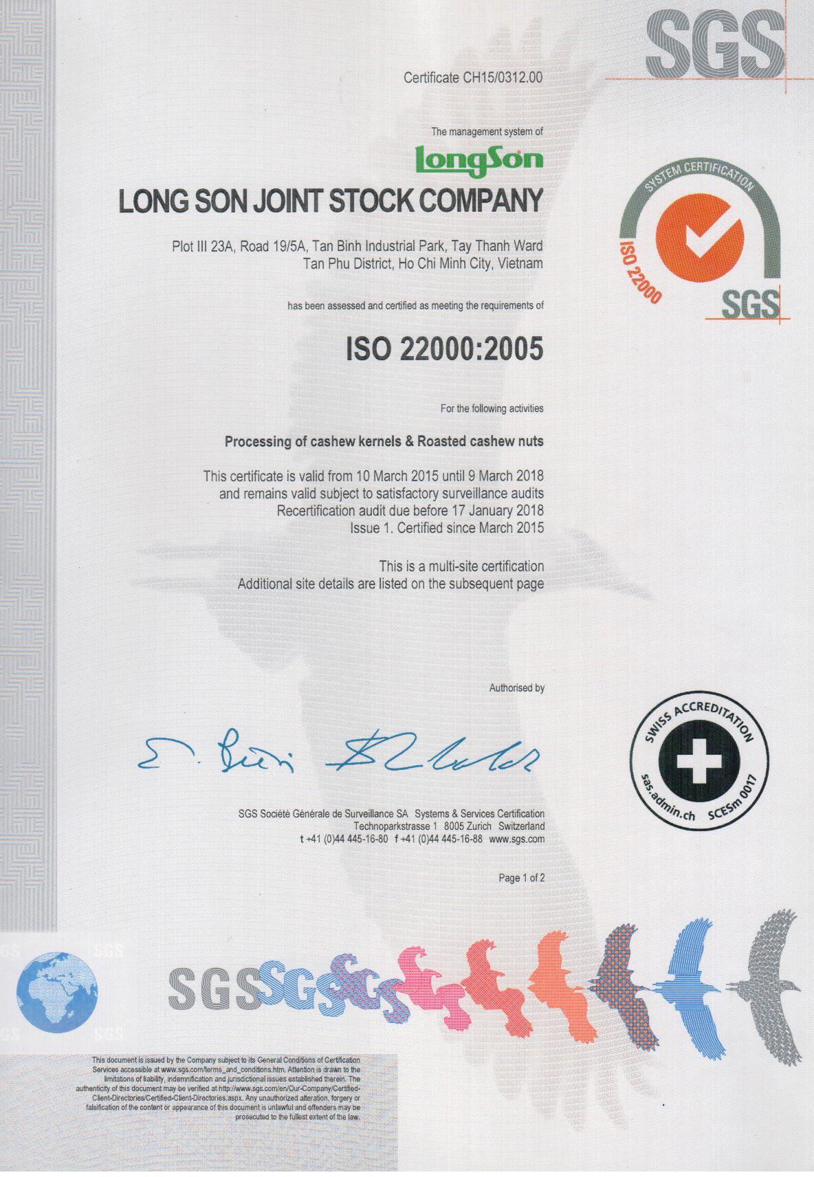 ISO 22000-2005