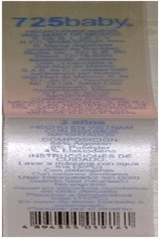 Printed label