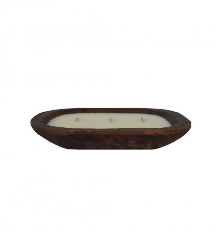 Small dough bowl candle