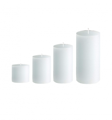 Unscented Pillar Candle