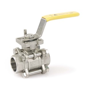 Welded ball valve