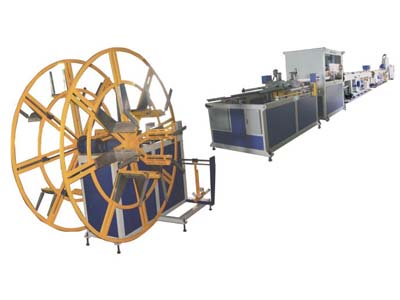 Plastic pipe making machine