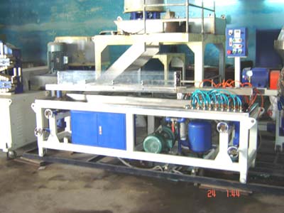 Plastic pipe making machine