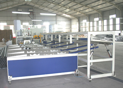 Plastic pipe making machine