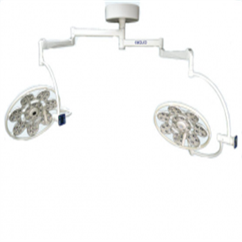 Emaled Dual Arm Ceiling Mounted LED Surgical Light