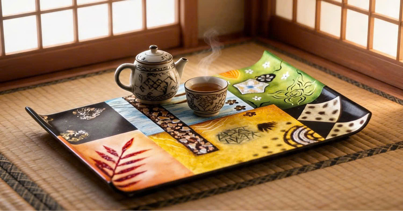 Lacquer tea tray
