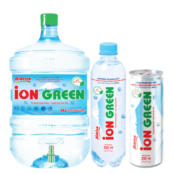 Ion Green premium alkaline ionized drinking water