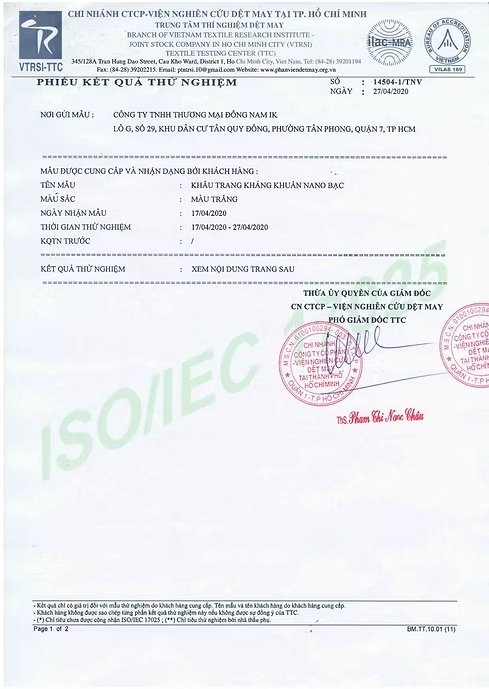 4-Layer Antibacterial Non-Woven Fabric Face Mask Certification