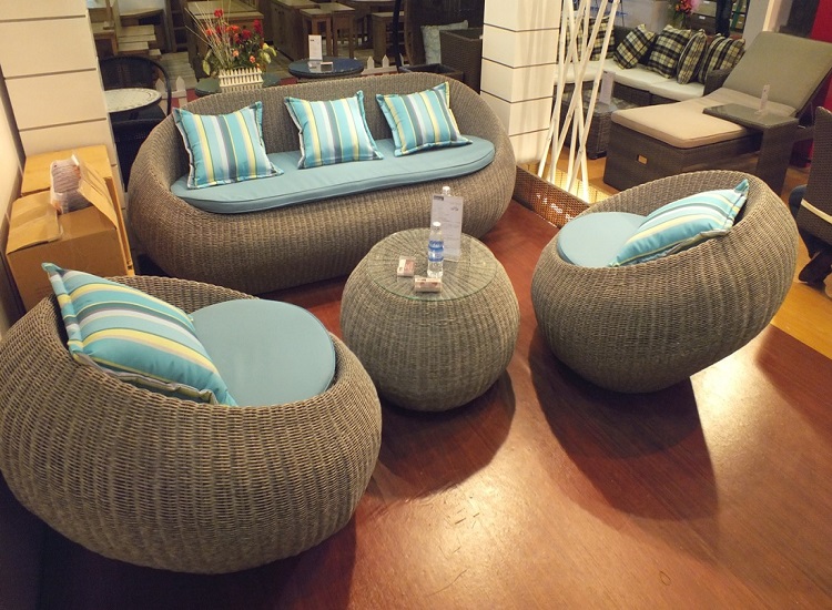 Plastic rattan furniture