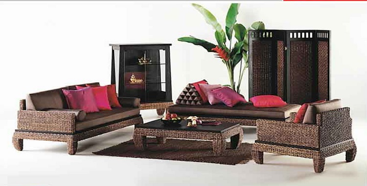 Water hyacinth furniture