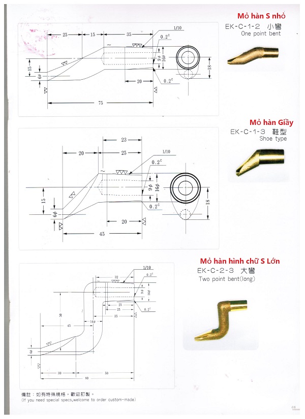 One point bent, two point bent