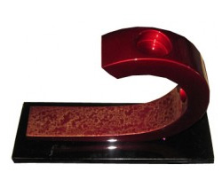 Lacquer candlestick