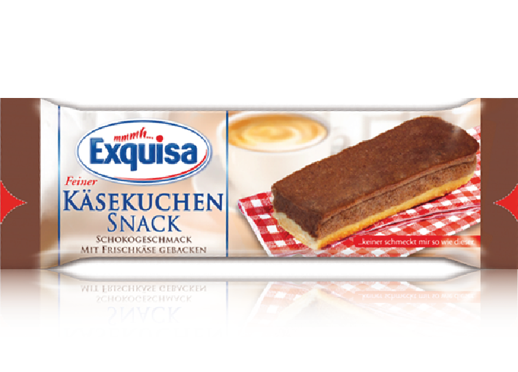 Cheese cake chocolate snack