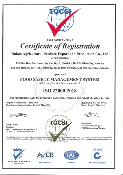 ISO Certificate 2021