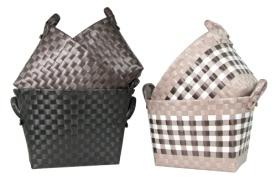 Rattan plastic basket