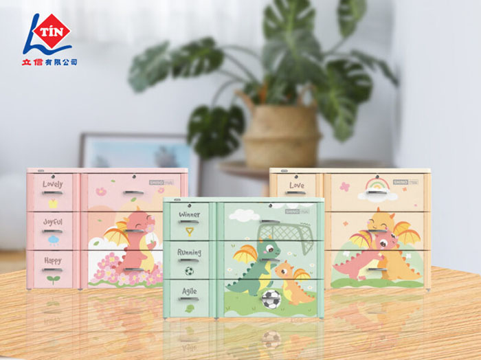 Heat transfer film for plastic cabinet
