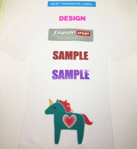 Heat transfer labels