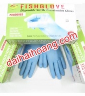 Powdered examination gloves