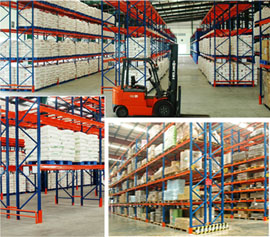 Selective pallet racking