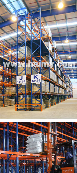 Selective pallet racking