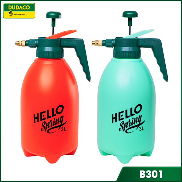 B301 – 3L HELLO Pressure Sprayer with Anti-Clog Brass Nozzle