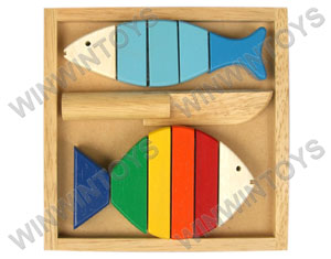 Cutting fish playset