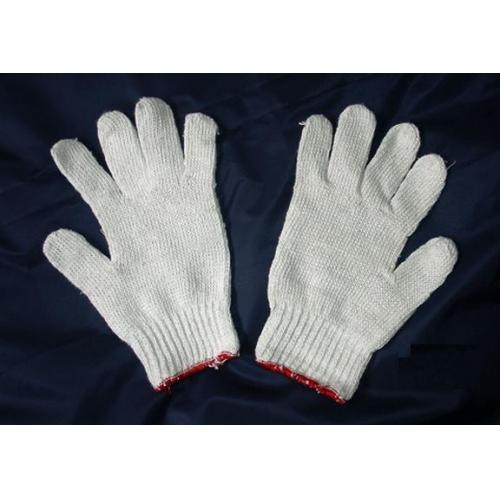 White wool gloves