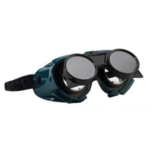 Double layer welding goggles