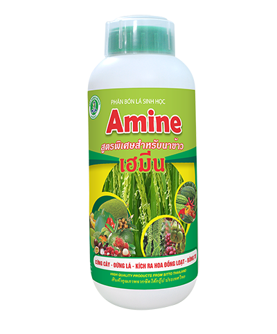 Amine foliar ferlilizer