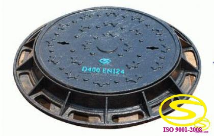 Round frame manhole cover