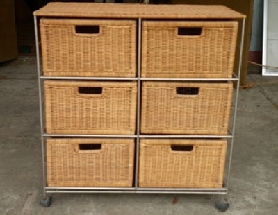 6 compartment cabinet