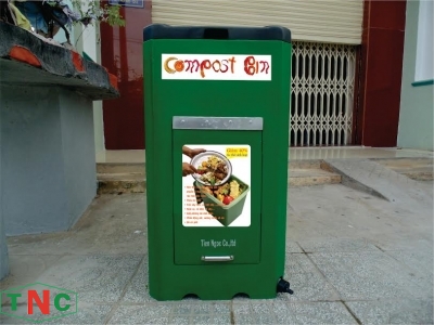 Composite trash can