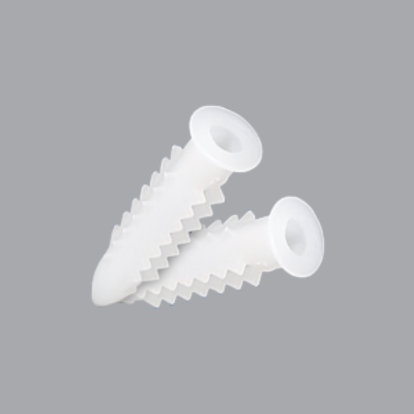 Plastic anchor with 6 edges