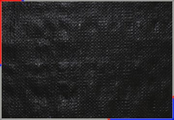 Black tarpaulin