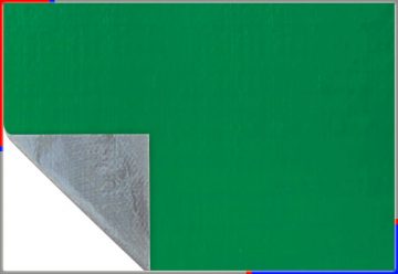 Green tarpaulin