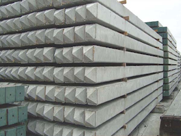 Square reinforced concrete piles