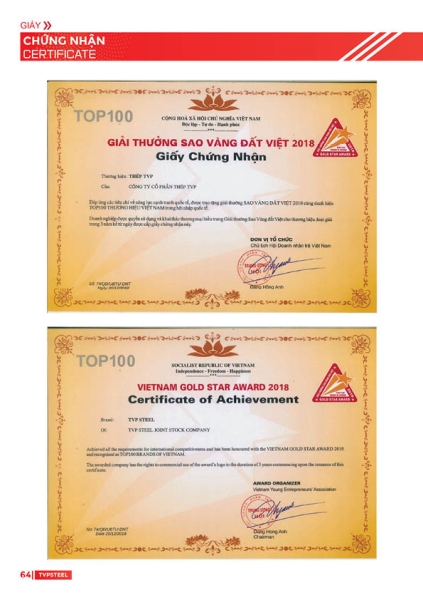 Vietnam Gold Star Award 2018